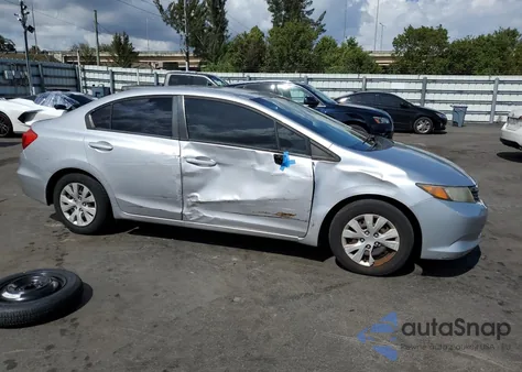 2012 Honda Civic Lx from USA, damaged, VIN 19XFB2F5XCE064254